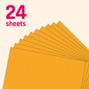 24 Pieces, 85 lb (230 gsm) - Orange Cardstock, Thick