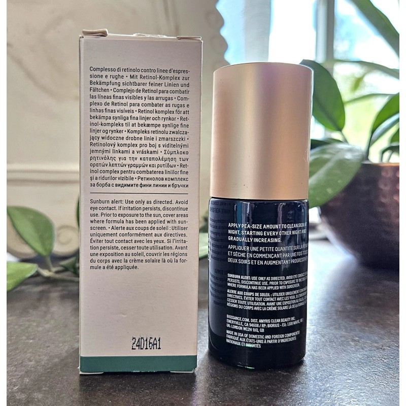 Biossance Squalane + Retinol Night SERUM 1.01 oz NIB!