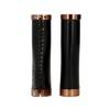 Gusti Phil A. Leather Handlebar Grip, Bicycle Grip, Black Leather