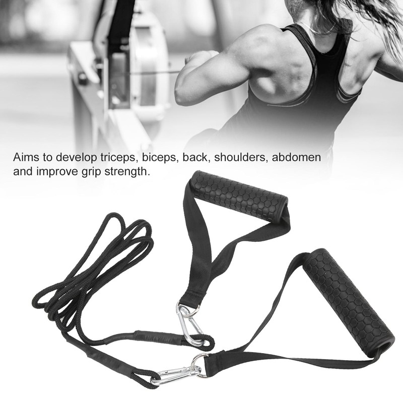 DIY Tricep Press Down Pulley Cable Machine Attachment System Grip