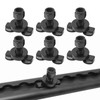 Vkinman 6 Pcs L-Track Double Lug Threaded Stud Nut Fitting
