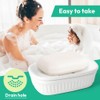 Ruioomeep Soap Dish with Drain Soap Holder Ceramic Soap Dish