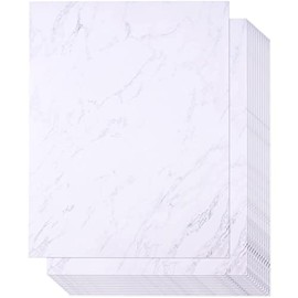 Marble Stationery Paper, Letter Size (8.5 x 11 in, 96 Sheets)