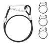 Kahedincy 4 Pcs Hanging Chains with Hooks, Security Cable with