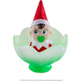 The Elf on the Shelf Frost Pips Mini Blooms Elf Baby Boy with Blue Eyes - Includes Frost Flower Cradle - for Ages 3 Years and Above