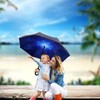 Reverse Durable Umbrella, Windproof and Reversible Double-Layer Inverted Umbrella for