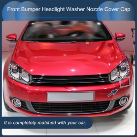 INFINAUTO Front Left Bumper Headlight Washer Nozzle Cover Cap No.5GG955109 Bumper Trim Nozzle Cover for VW Golf M K7 VII 2013-2016 Blue Plastic Pack of 1