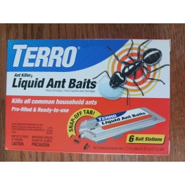 Terro T300 Ant Killer II, Liquid Ant Baits, Package of 6 Bait Stations