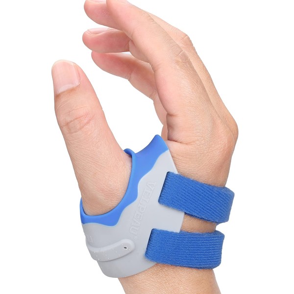 Velpeau Thumb Support Brace - CMC Joint Stabilizer Orthosis, Spica Splint for Osteoarthritis, Instability, Tendonitis, Arthritis Pain Relief for Women Men, Comfortable, Adjustable (Right Hand-Medium)