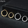 BodyAce 16G Septum Rings Hinged Nose Clicker, Flower Tragus Hoops