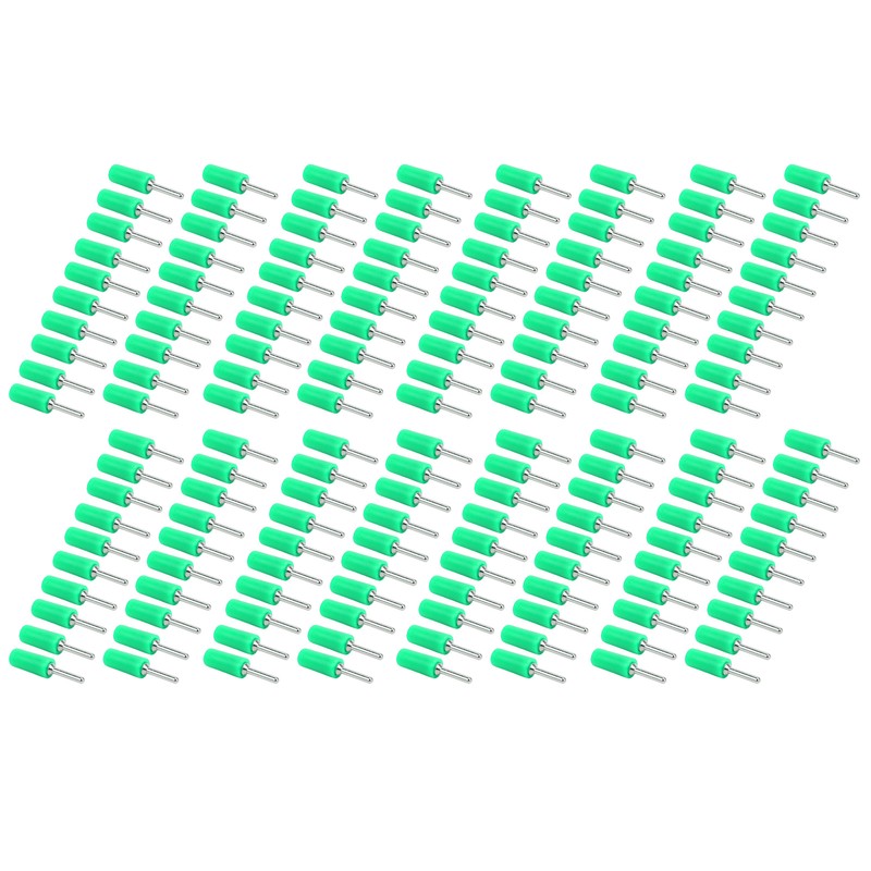 100Pcs Banana Plug Male Nickel Plated Brass Pin Straight for