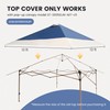 13x13 Canopy Replacement Top Cover with Air Vent Silver Coated