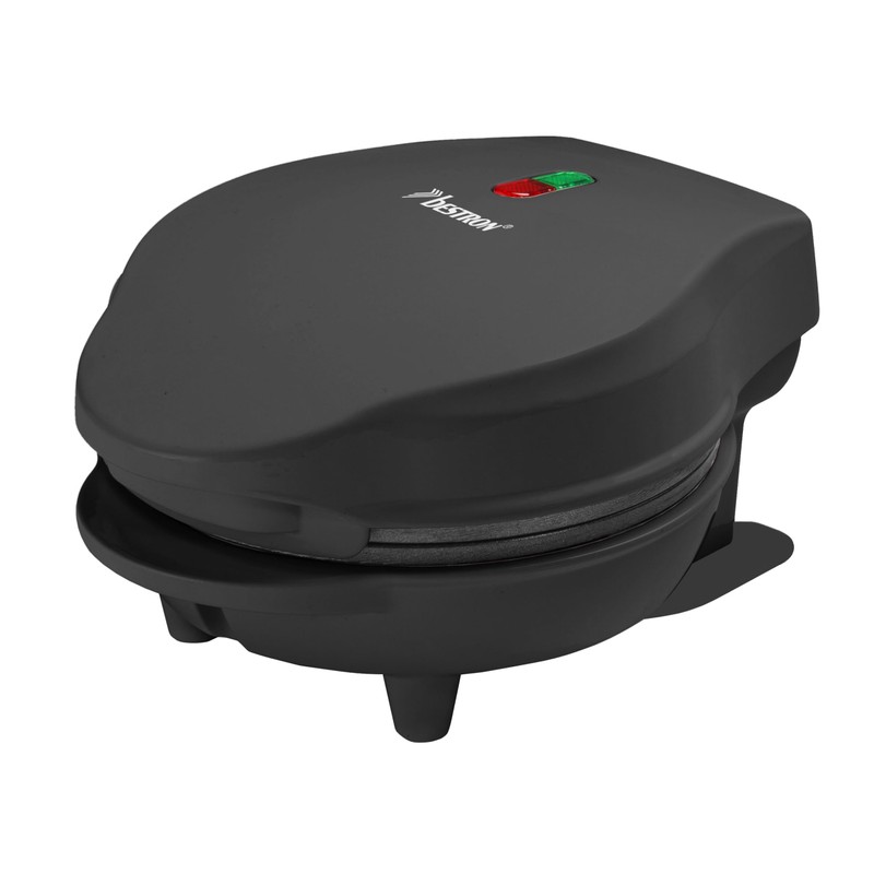 Bestron AMW500ZBS Mini Waffle Maker, Alloy Steel, Black