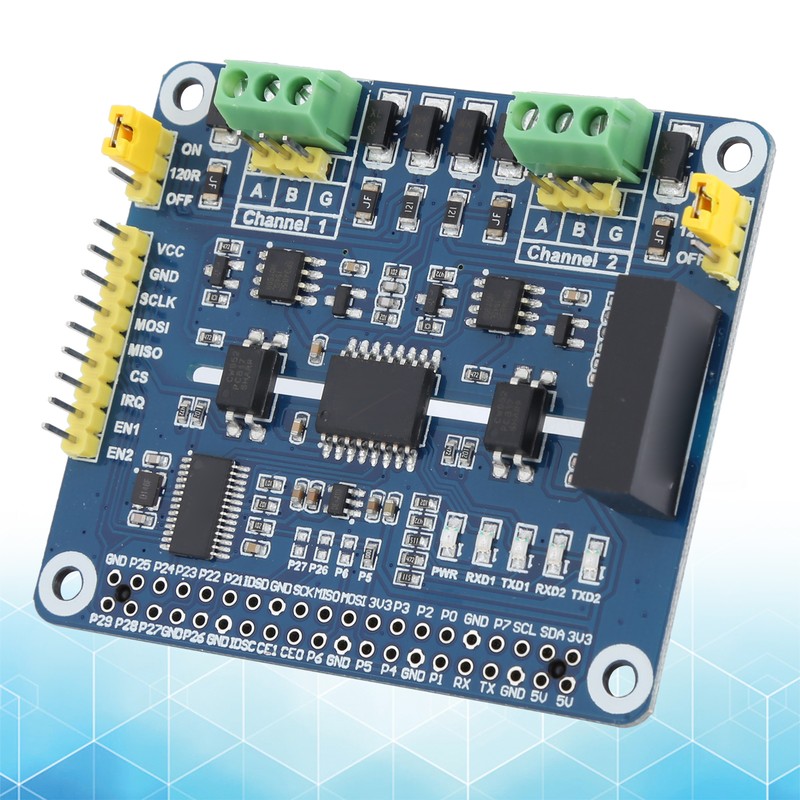 2‑Channel Isolated RS485 Expansion Hat Expansion Board Fit for Raspberry