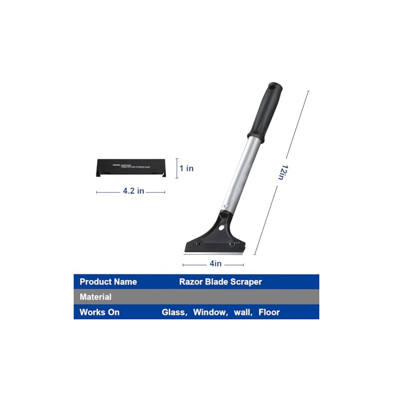 CELOX Grill Scraper, Kitchen Scraper for Cleaning Griddle with Long