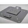 SILVER VESA PLATE MONITOR PLATE MOUNT 100X100MM FOR M8 M2
