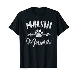 Malshi Mama Shirt Mal-shi Lover Owner Gifts Malt-tzu Dog Mom T-Shirt