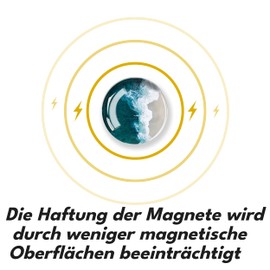 JJ PRIME - Fridge Magnets | Round Fridge Magnet | Mini Fridge Accessories | Craft Magnets | Small Magnets for Whiteboard Office Kitchen and School (Blue Sea)