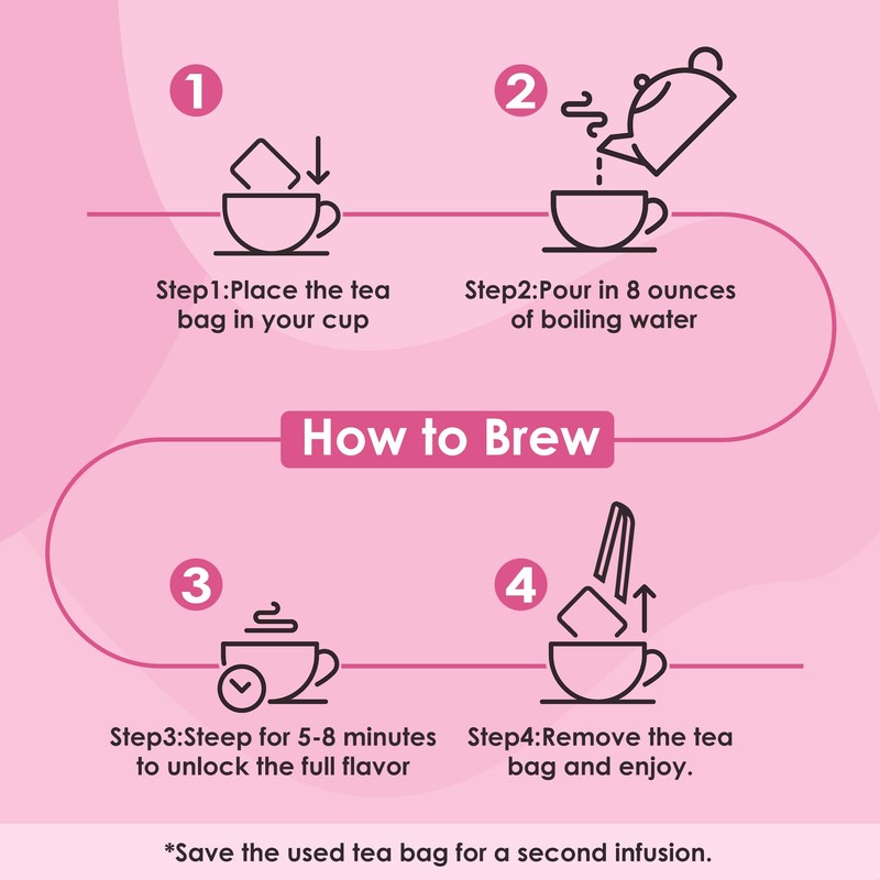UBEEKOO Hormone Balance Tea for Women, Organic Herbal Tea with