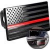 ZONETECH American Flag Hitch Cover – Metal US Trailer Hitch