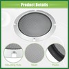 Motoforti 5" Car Speaker Grille Cover Mesh W/Screws Silver Tone