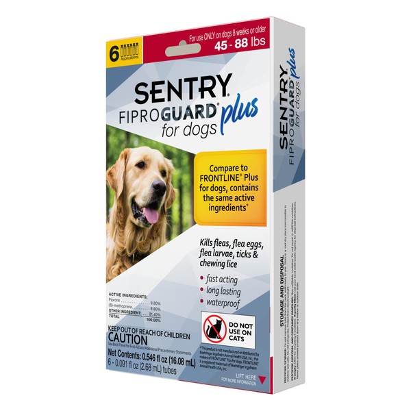 Fiproguard SENTRY Fiproguard Plus for Dogs, Flea and Tick Prevention
