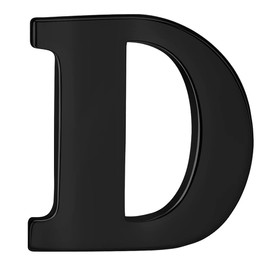 HONEY BEAR 1 Piece Letter Brooch Pins A to Z for Men/Women Suit Shirt, Business Wedding Gift, Black, Copper