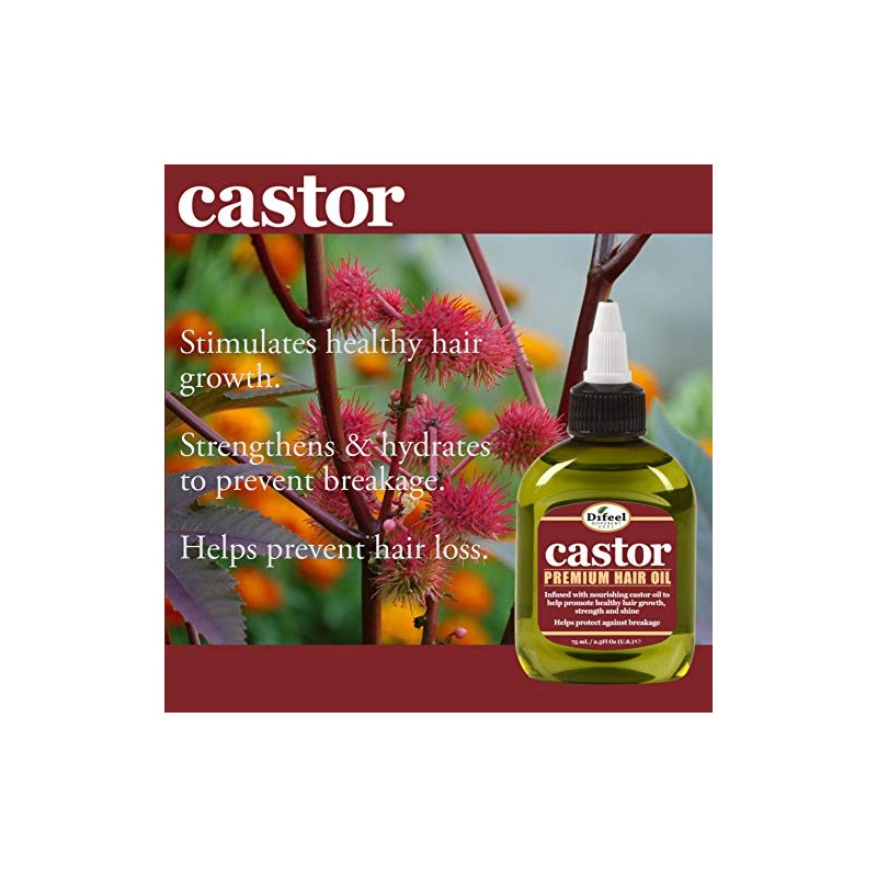 Difeel Aceite para el cabello Castor Pro-Growth 2.5 oz. -