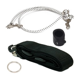 Lejermon Belt Mount Metal Detector Harness With Round Clamp Model S - Black