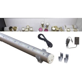 LEDupdates Showcase LED Light 18" 28" 37" 47" 56" for 3ft 4ft 5ft Jewelry Display Linkable C3014 Series with UL Listed Power Supply (18")