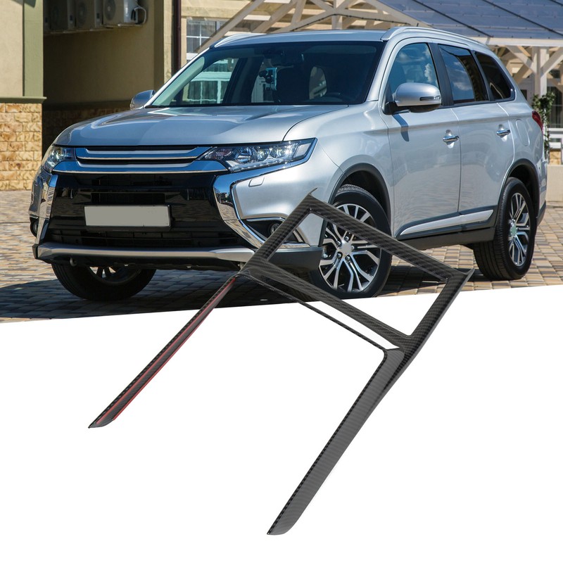 Car Cup Holder Frame Cover Carbon Fiber Pattern High Gloss