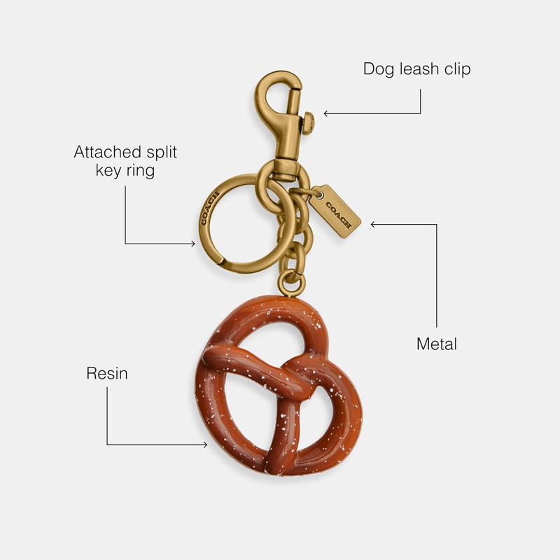 Small Pretzel Bag Charm