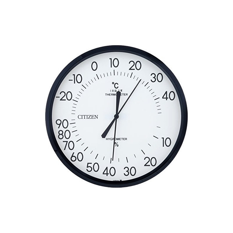 Rhythm Citizen 9CZ013-003 Temperature/Humidity Meter, Hanging Type, TM-42, White