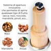 Mastertec Nutcracker and Almond Geppetto ; Almond Crusher in Wood