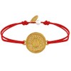LES POULETTES BIJOUX - Link Bracelet Golden Brass Round Medal