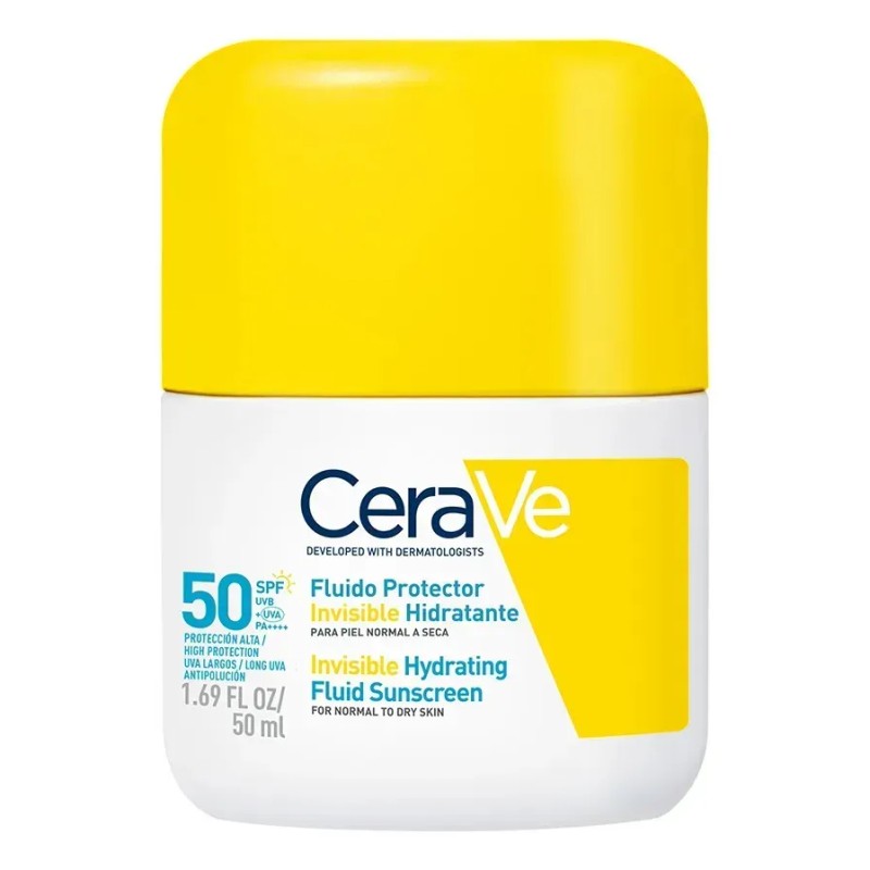 Cerave Fluido Protector Invisible Hidratante 50FPS 50ml
