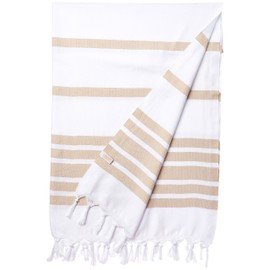 Cacala Pestemal Turkish Towels 37x70 100% Cotton Beige