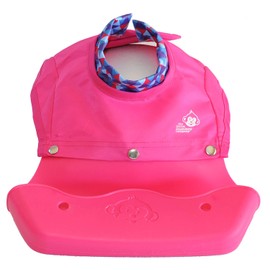 The Little Monkey Company Silicone Bibs for Babies and Toddlers - Wipes Clean in Seconds Waterproof Bib Protects from Every Mess - Made with Premium Materials