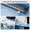 Cable Matters [UL Listed] 25-Pack 10Gbps Cat6 Keystone Jacks, RJ45