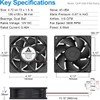 GDSTIME 120mm x 38mm 12V DC IP68 Waterproof Fan, High
