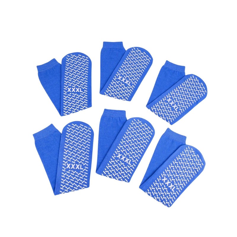 Slip Stop Safety Single Tread Slipper Socks | Non-Slip, Non-Skid