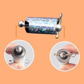 OUERMAMA Black Magic Cane Metal Appearing Cane with Video Tutorial and Free Gloves, Pocket Staff Magic Tricks