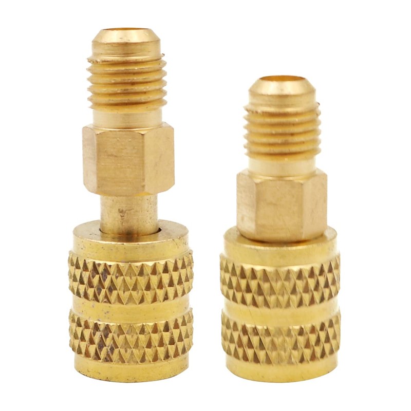 WANGCL R410a Adaptor VAU-20B (1/4SAE to 5/16SAE) Connection Adapter for