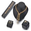 Deluxe Set Joyería Collar + Pulsera + Aretes Y Anillo