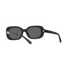 Coach HC8358U Universal Fit Sunglasses, Black/Dark Blue Solid, 54 mm