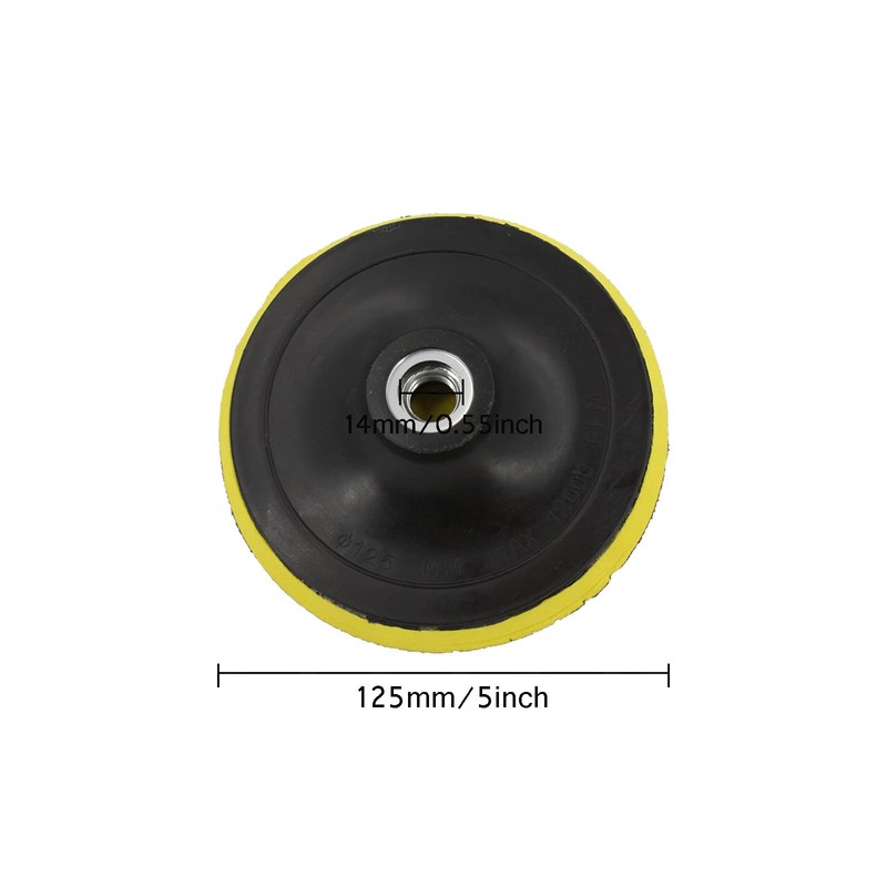 3pcs 5-Inch/125mm Hook and Loop Backing Pad Disc for Sander