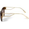 styleBREAKER 09020128 Women's Oversize Sunglasses with Wide Metal Temples, Polycarbonate