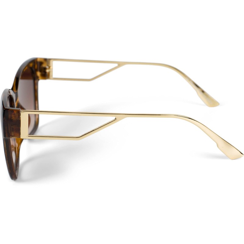 styleBREAKER 09020128 Women's Oversize Sunglasses with Wide Metal Temples, Polycarbonate