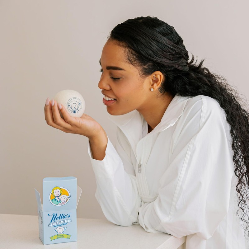 Nellie's Scented Wool Dryerball - Bergamot Scented - Made with