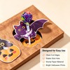 80 Pcs Halloween Paper Cards Lollipop Jam Chocolate Candy Holder